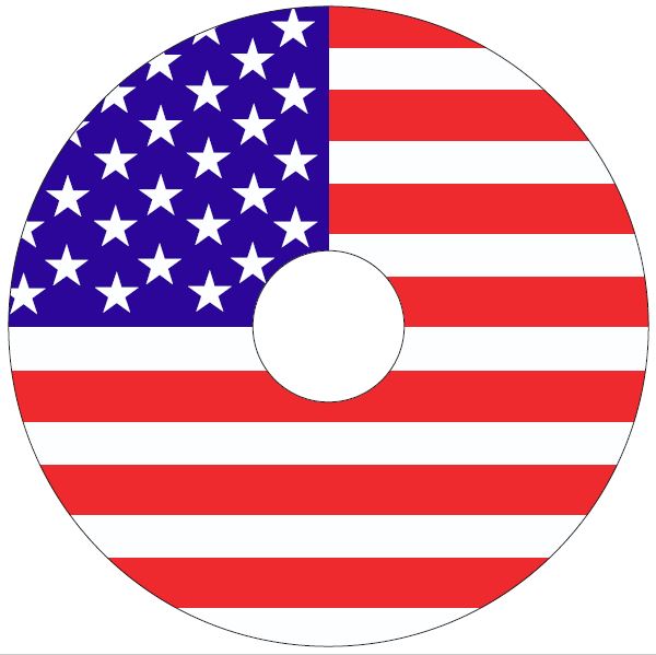 Stars and Stripes SpokeGuards Wheelchair Wheel Covers